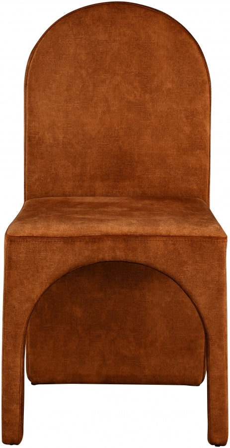 Chaise d'appoint de salle à manger en velours d'été