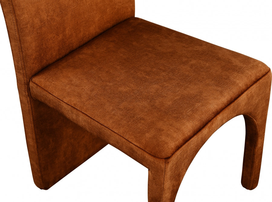 Chaise d'appoint de salle à manger en velours d'été