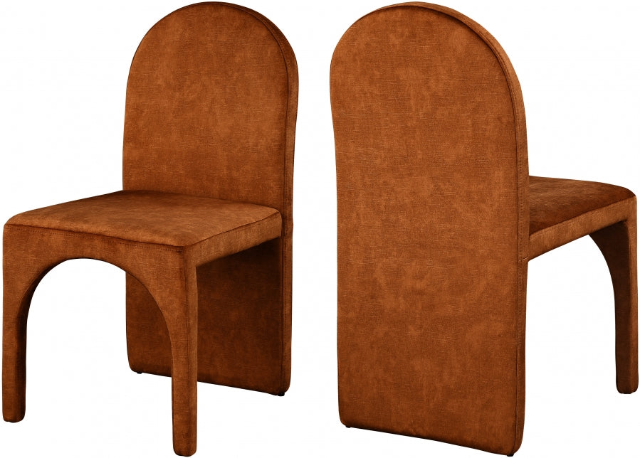Chaise d'appoint de salle à manger en velours d'été