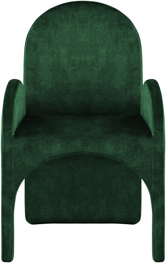 Fauteuil de salle à manger en velours d'été
