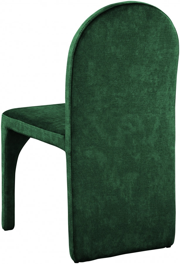 Chaise d'appoint de salle à manger en velours d'été