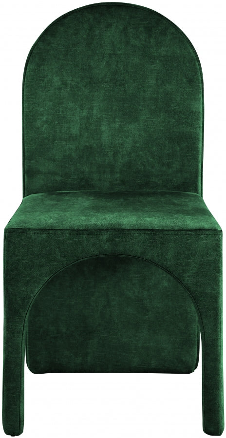 Chaise d'appoint de salle à manger en velours d'été