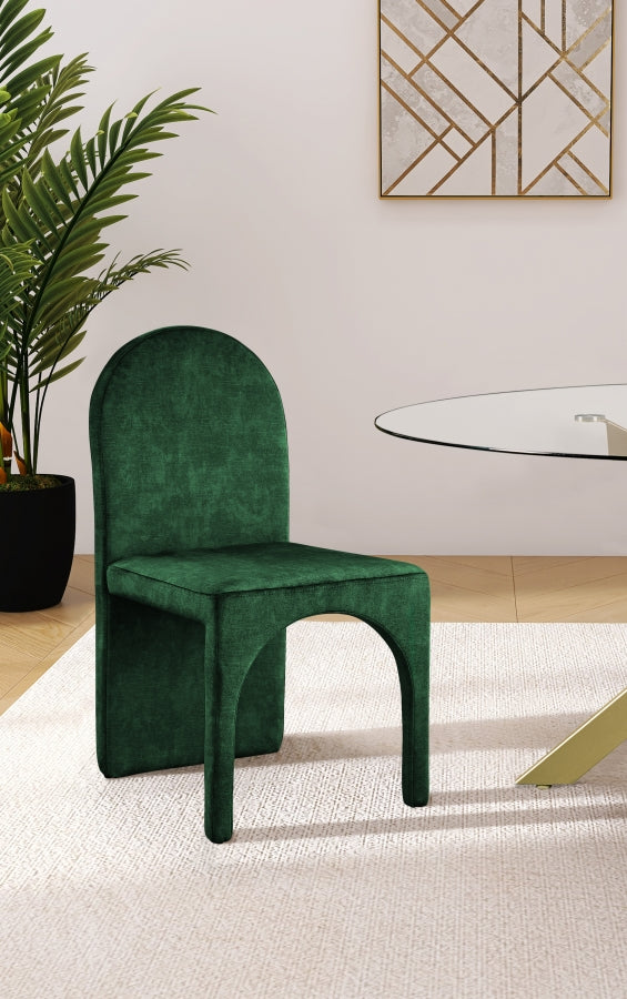Chaise d'appoint de salle à manger en velours d'été