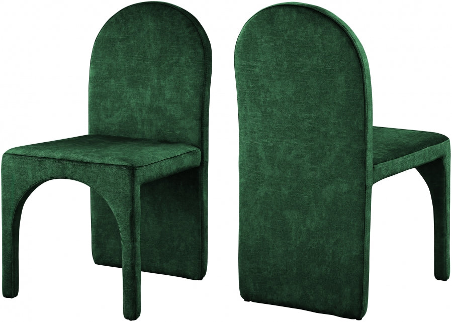 Chaise d'appoint de salle à manger en velours d'été
