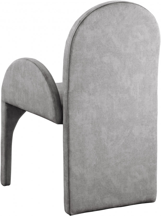 Fauteuil de salle à manger en velours d'été