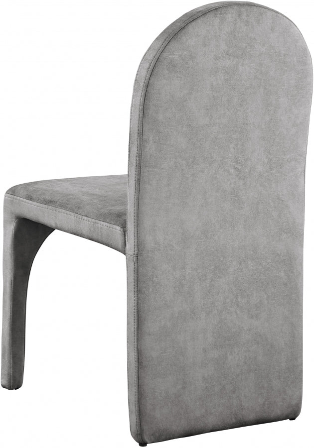 Chaise d'appoint de salle à manger en velours d'été