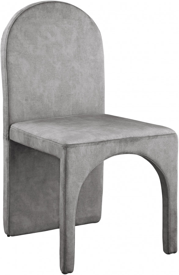 Chaise d'appoint de salle à manger en velours d'été