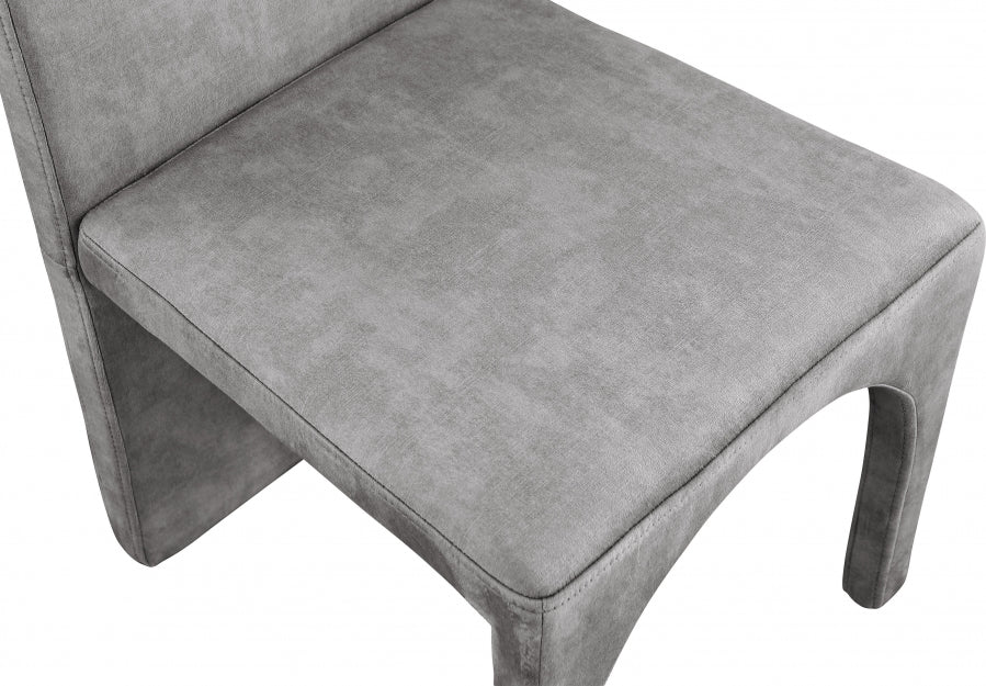 Chaise d'appoint de salle à manger en velours d'été