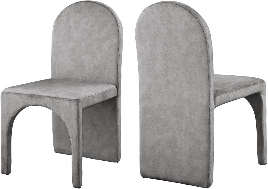Chaise d'appoint de salle à manger en velours d'été
