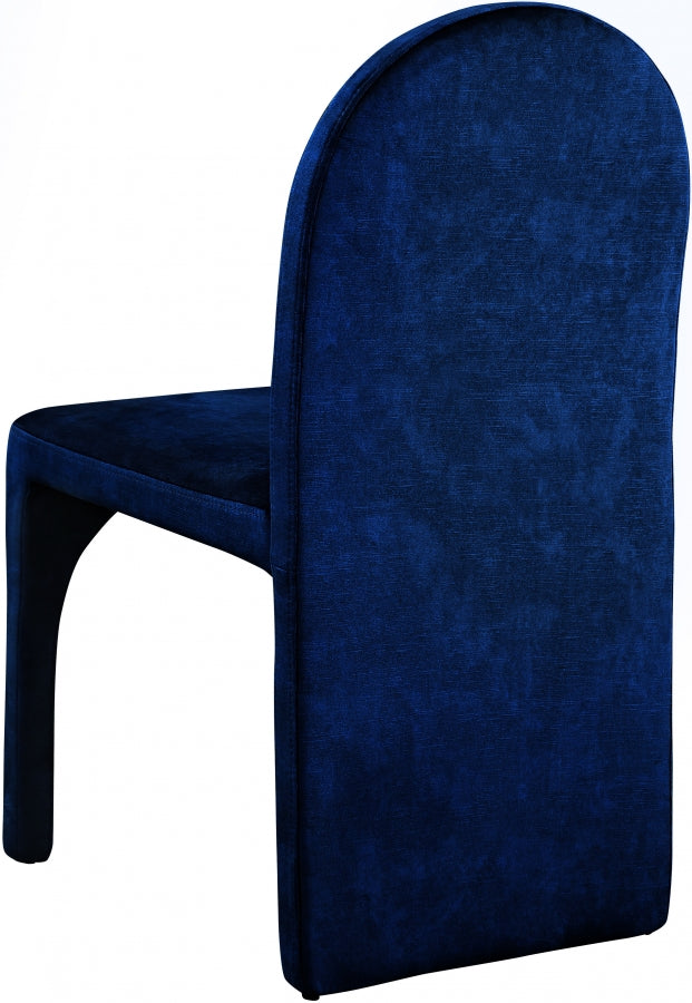Chaise d'appoint de salle à manger en velours d'été