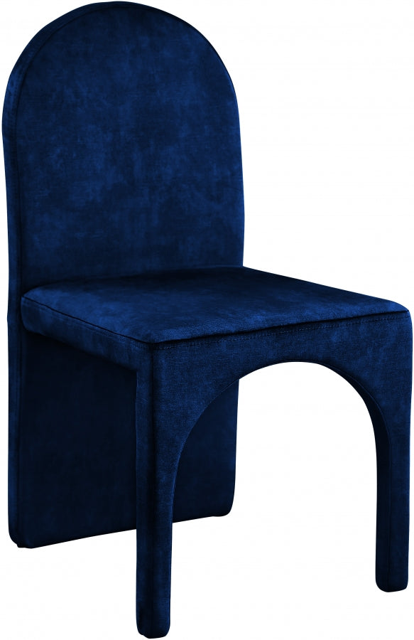 Chaise d'appoint de salle à manger en velours d'été