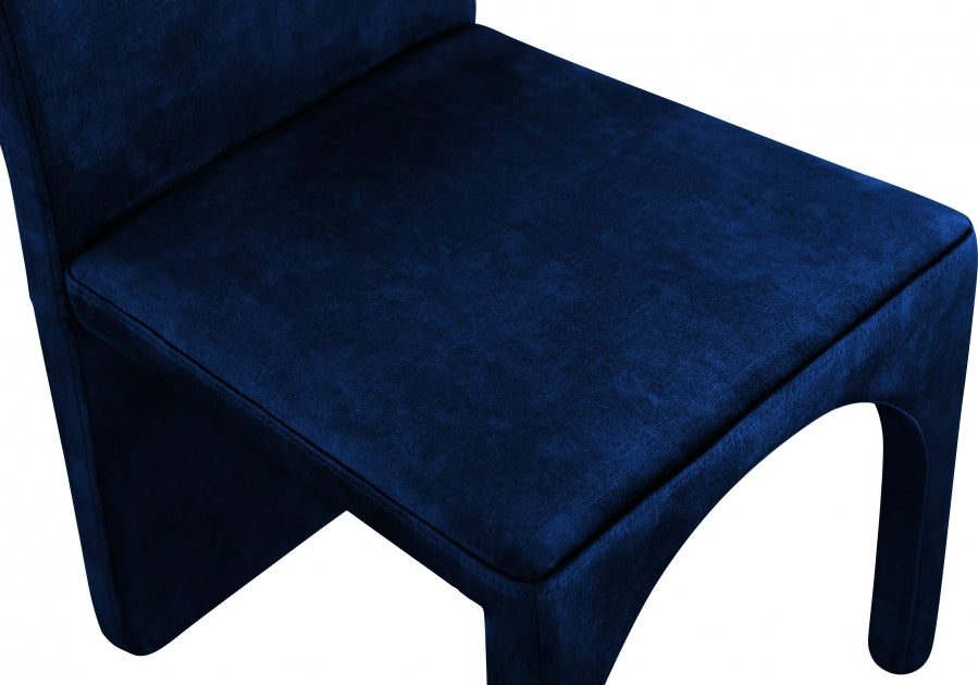 Chaise d'appoint de salle à manger en velours d'été
