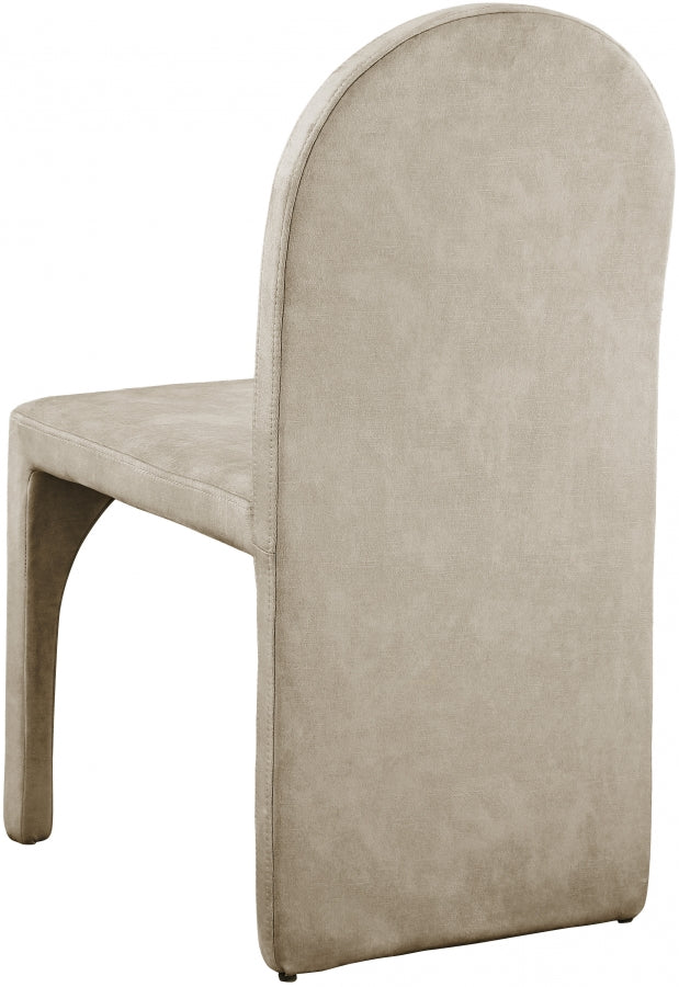 Chaise d'appoint de salle à manger en velours d'été