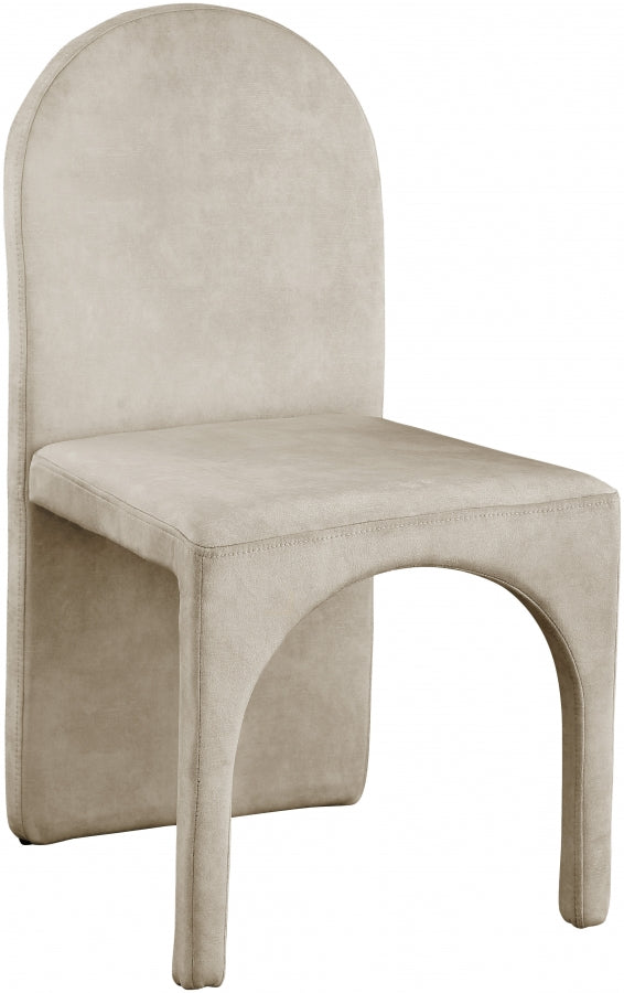 Chaise d'appoint de salle à manger en velours d'été