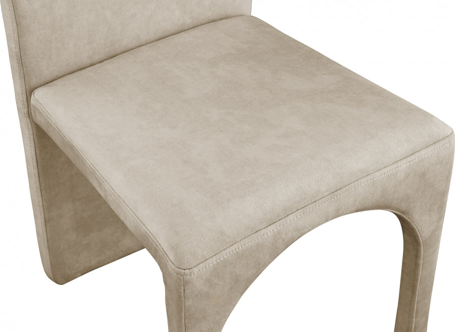 Chaise d'appoint de salle à manger en velours d'été