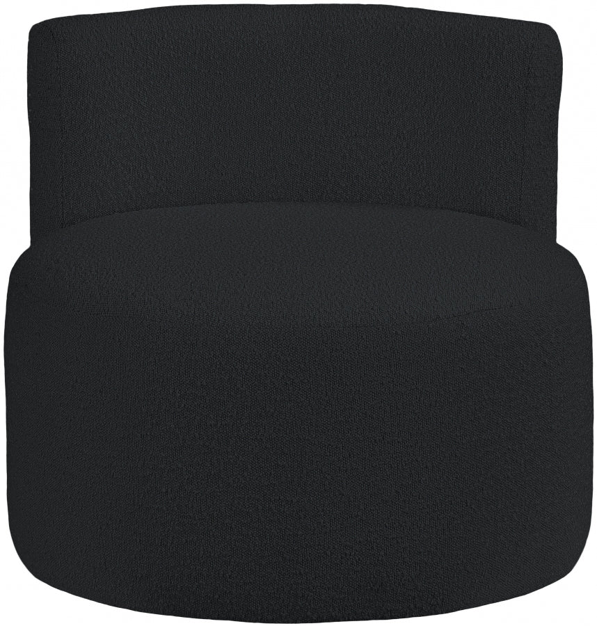 Chaise d'appoint en tissu bouclé Como