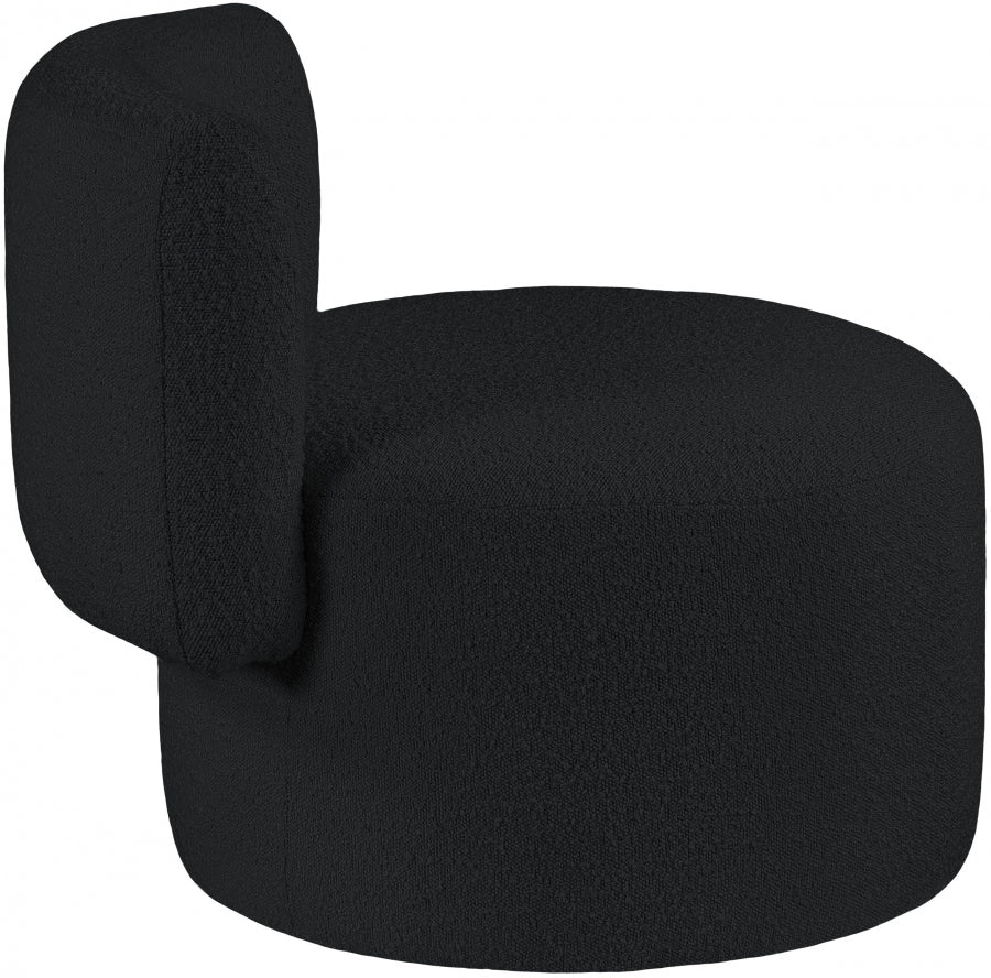 Chaise d'appoint en tissu bouclé Como