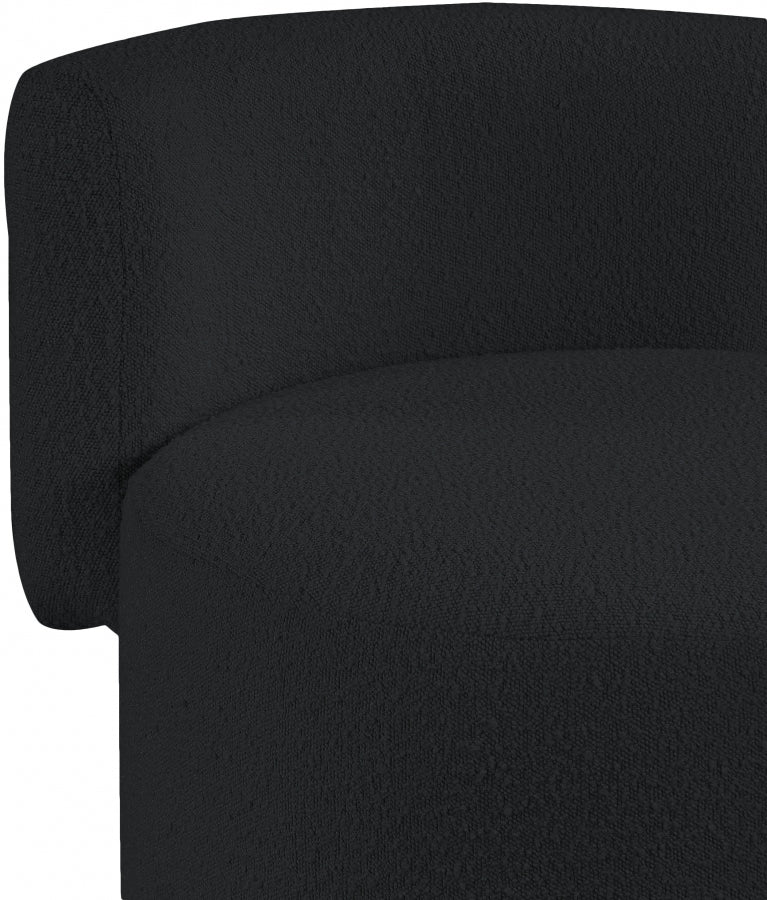 Chaise d'appoint en tissu bouclé Como
