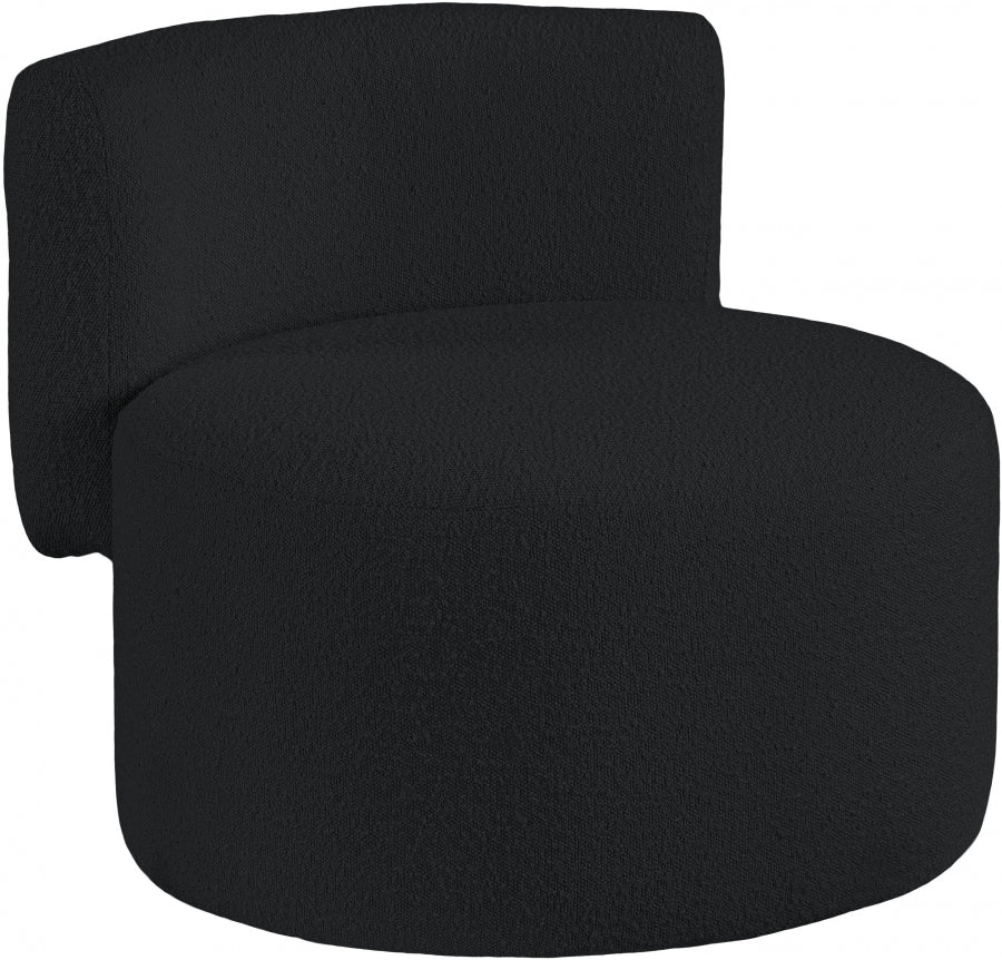 Chaise d'appoint en tissu bouclé Como