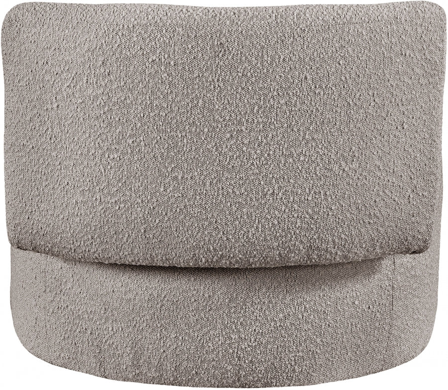 Chaise d'appoint en tissu bouclé Como