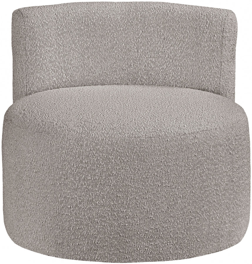 Chaise d'appoint en tissu bouclé Como