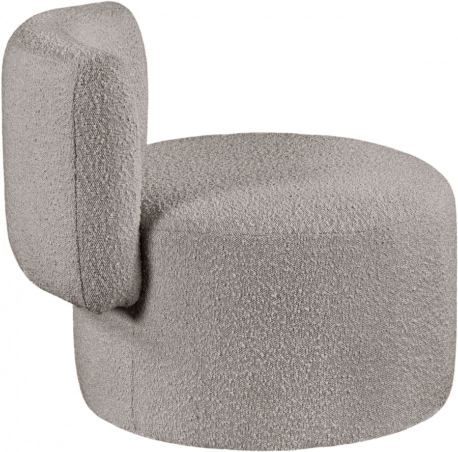 Chaise d'appoint en tissu bouclé Como