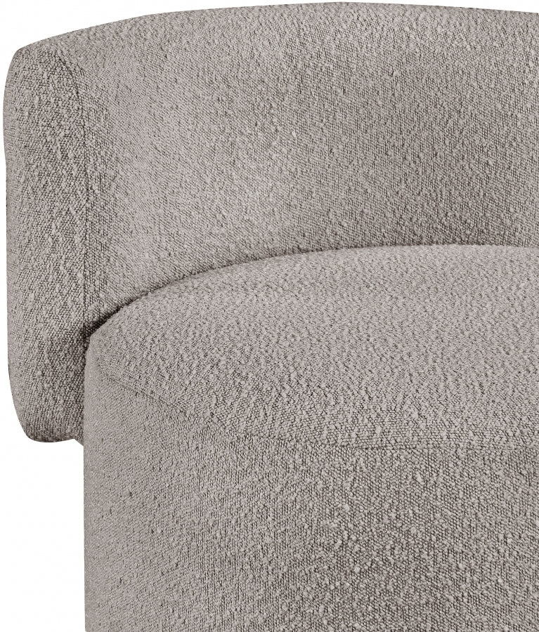 Chaise d'appoint en tissu bouclé Como