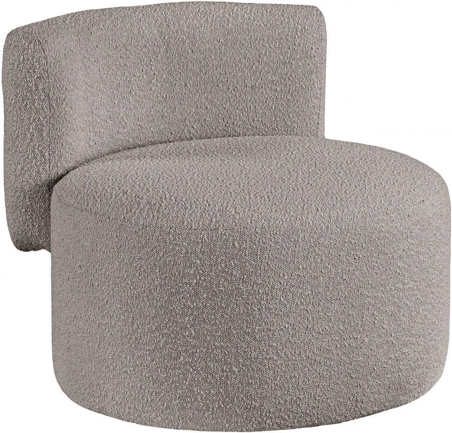 Chaise d'appoint en tissu bouclé Como