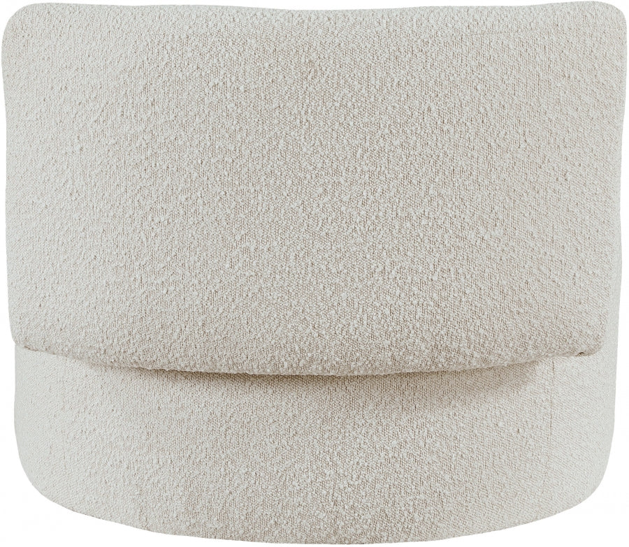 Chaise d'appoint en tissu bouclé Como