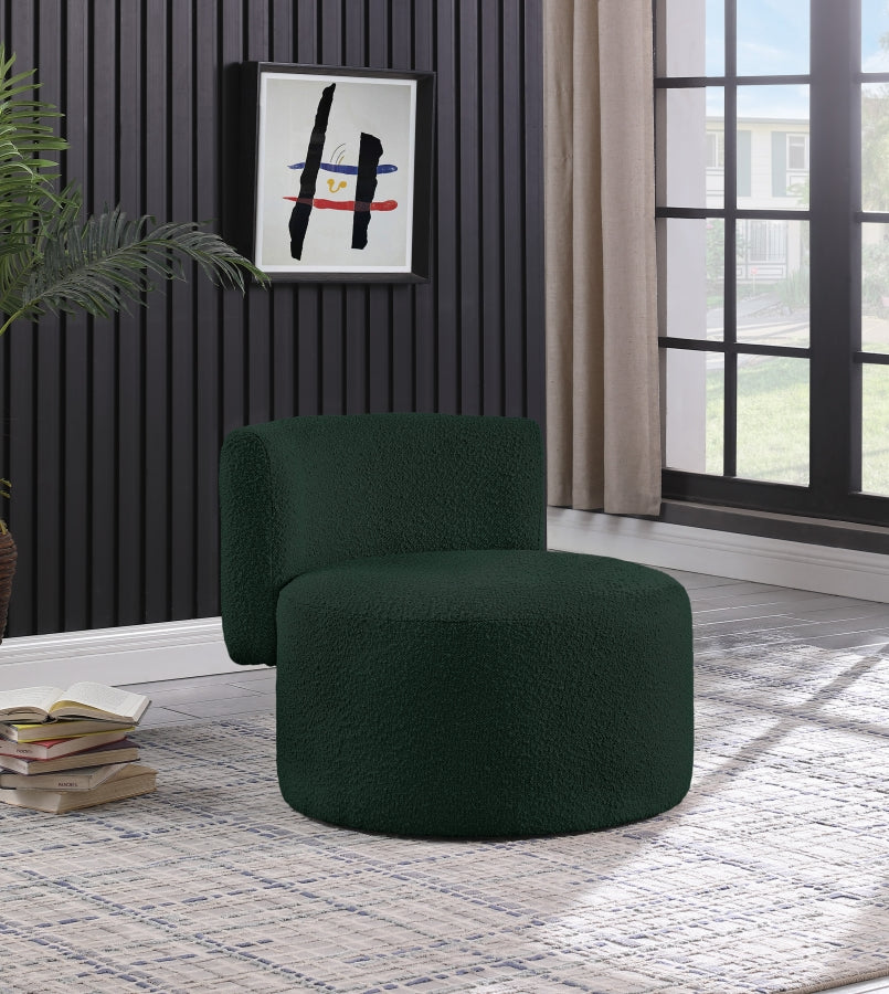 Chaise d'appoint en tissu bouclé Como