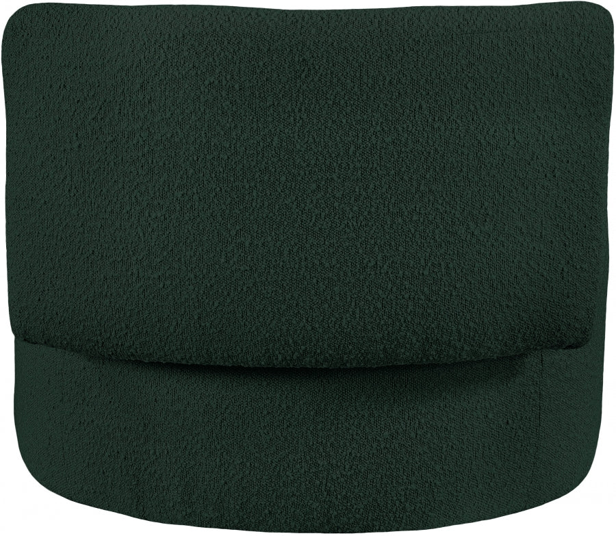 Chaise d'appoint en tissu bouclé Como