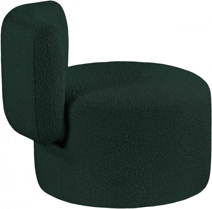 Chaise d'appoint en tissu bouclé Como