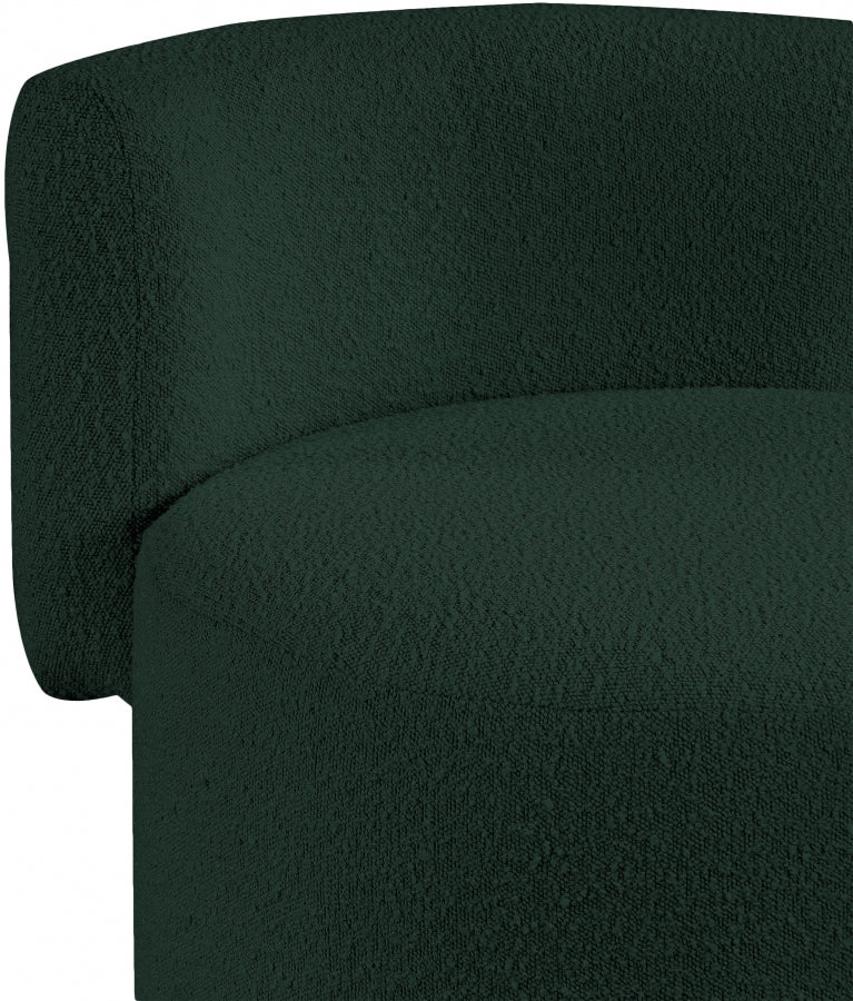 Chaise d'appoint en tissu bouclé Como
