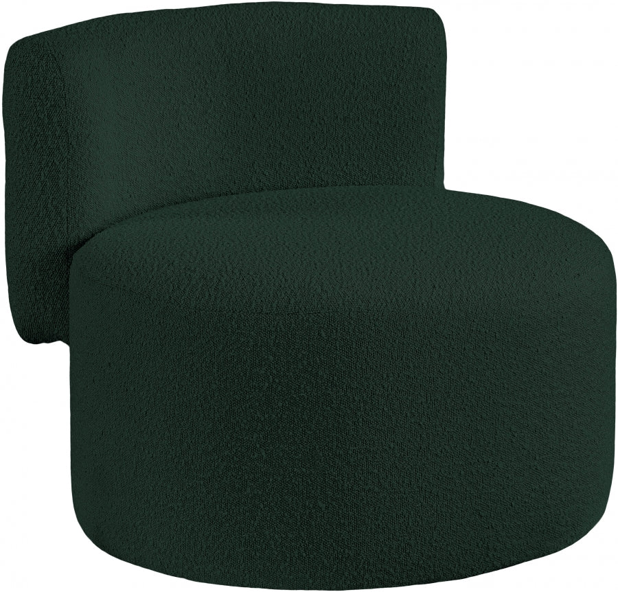 Chaise d'appoint en tissu bouclé Como