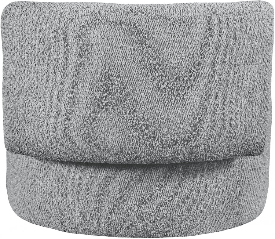 Chaise d'appoint en tissu bouclé Como