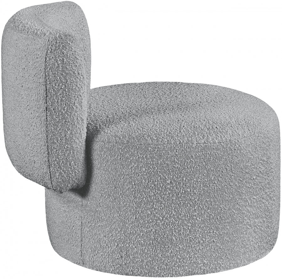 Chaise d'appoint en tissu bouclé Como