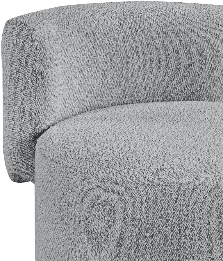 Chaise d'appoint en tissu bouclé Como