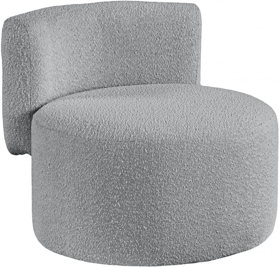 Chaise d'appoint en tissu bouclé Como