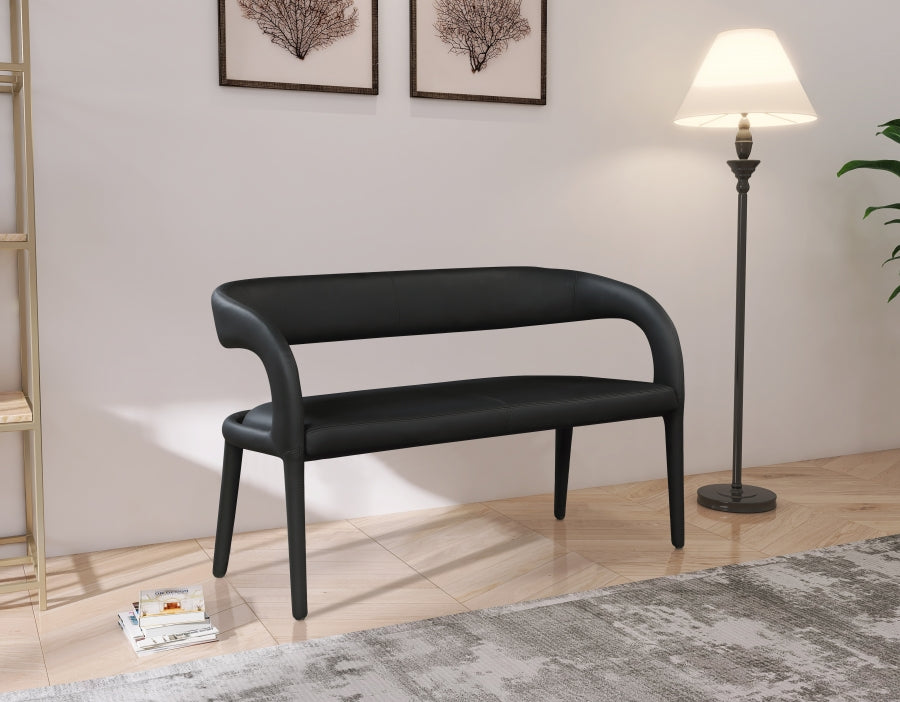 Banc en similicuir Sylvester