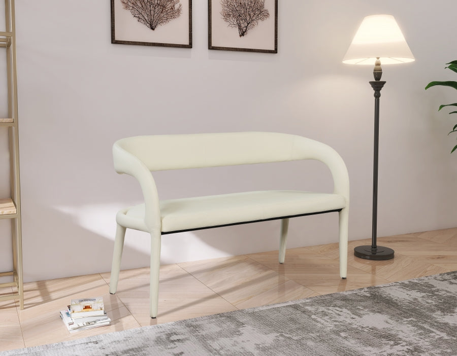 Banc en similicuir Sylvester