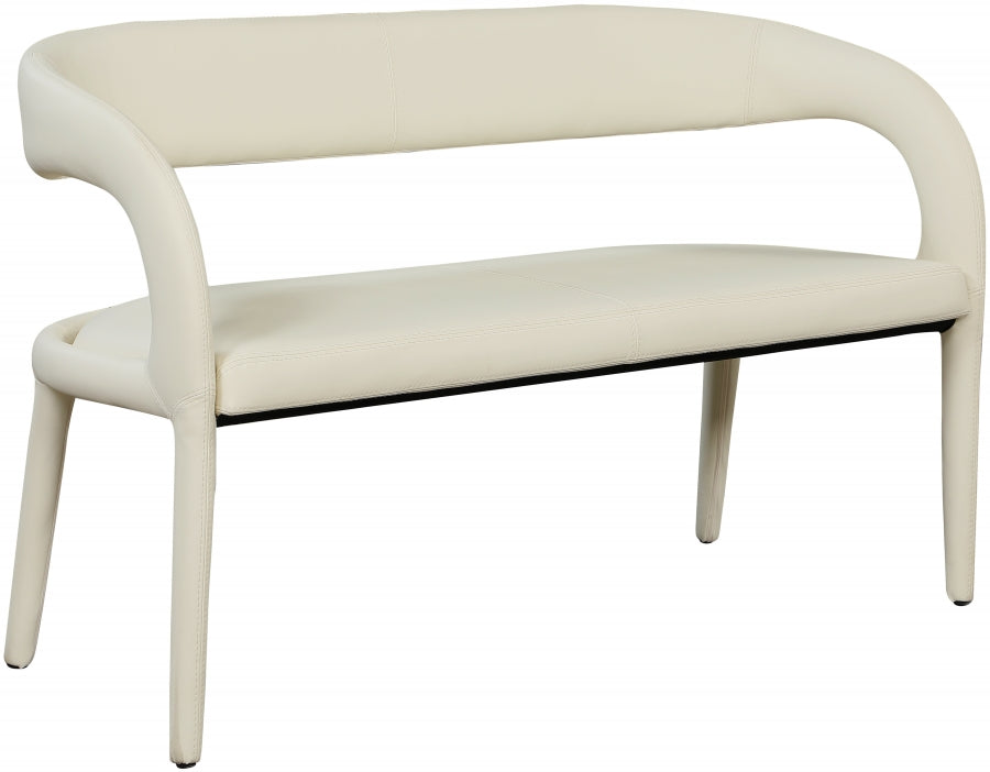 Banc en similicuir Sylvester