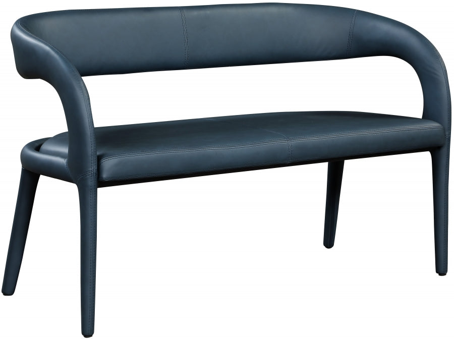 Banc en similicuir Sylvester