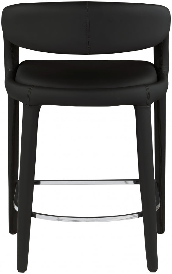 Tabouret de comptoir en similicuir Sylvester