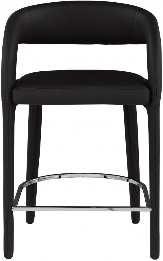 Tabouret de comptoir en similicuir Sylvester
