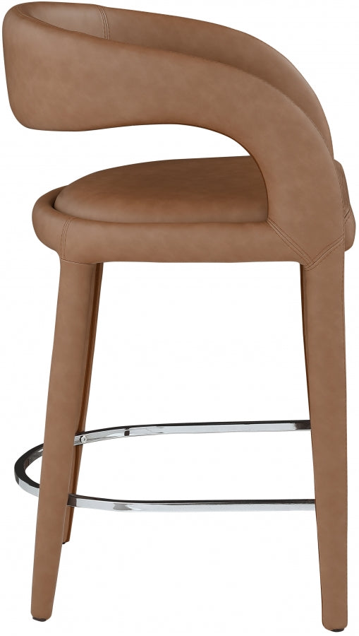 Tabouret de comptoir en similicuir Sylvester