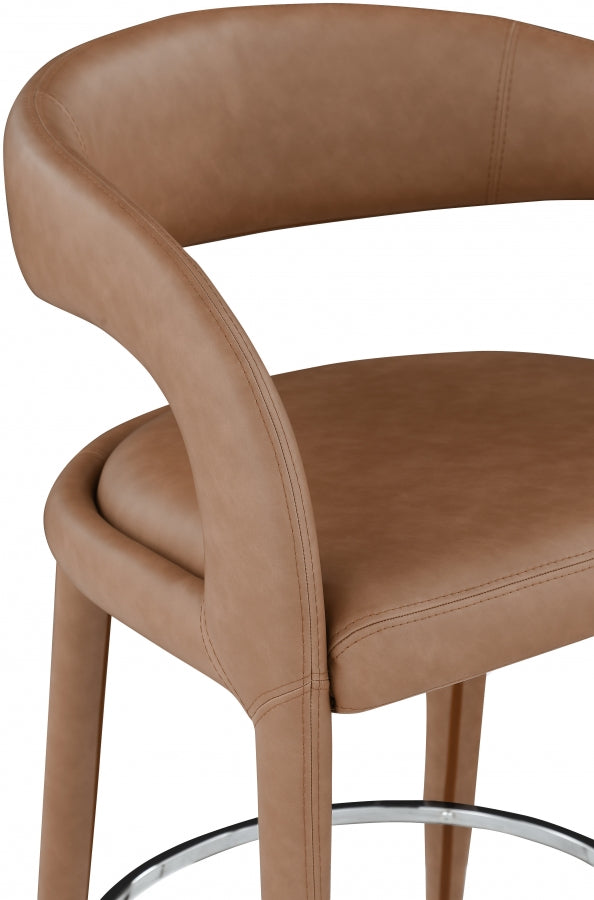 Tabouret de comptoir en similicuir Sylvester
