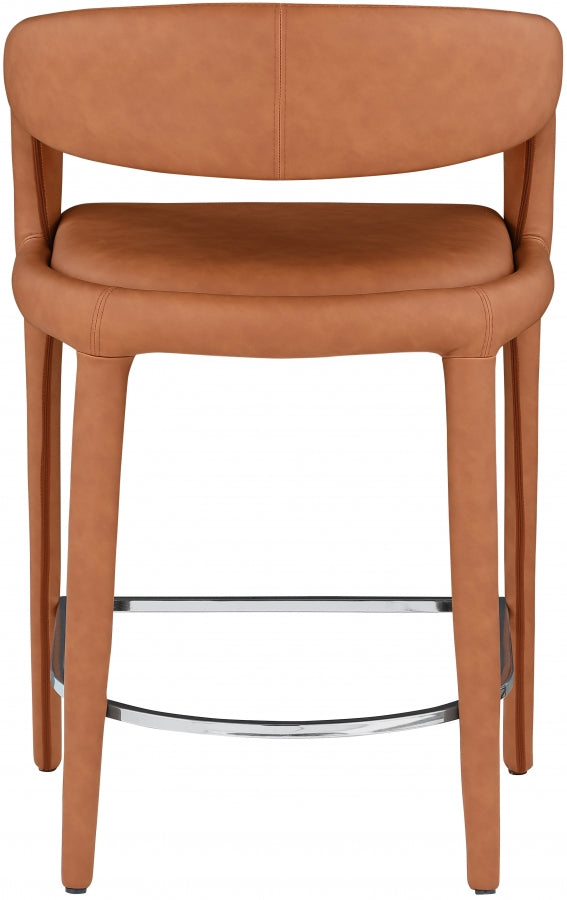 Tabouret de comptoir en similicuir Sylvester