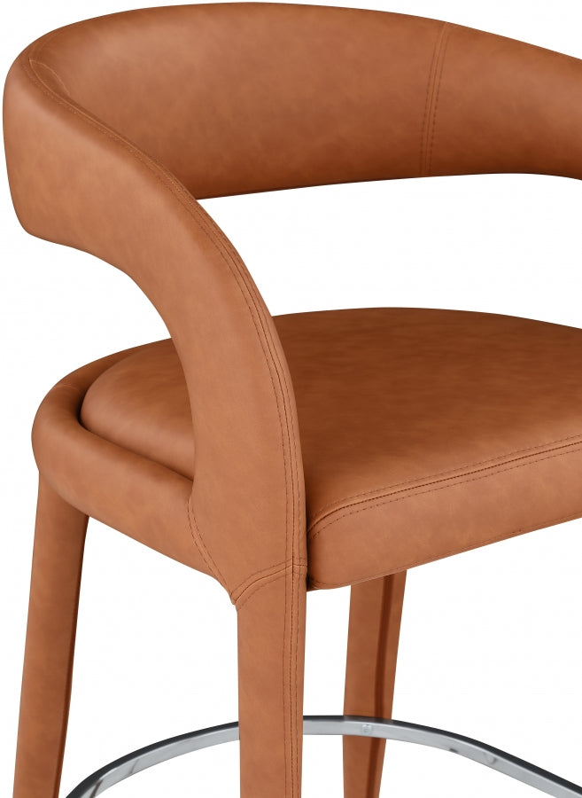 Tabouret de comptoir en similicuir Sylvester