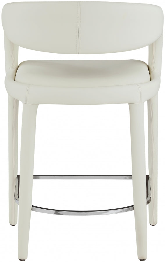 Tabouret de comptoir en similicuir Sylvester