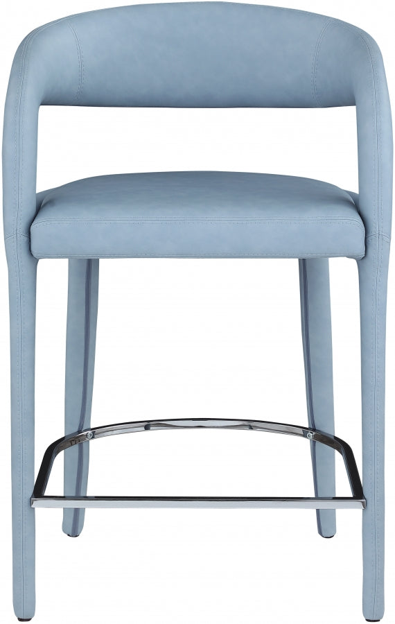 Tabouret de comptoir en similicuir Sylvester